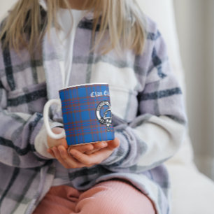 Clan Elliot Crest Badge & Tartan  Koffiemok