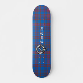 Clan Elliot Crest Badge & Tartan Persoonlijk Skateboard