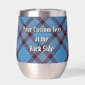 Clan Elliot Crest over het oude Tartan (Achterkant)