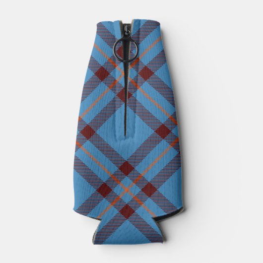 Clan Elliot Crest over het oude Tartan Flesjeskoeler (Achterkant)