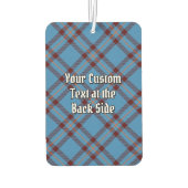 Clan Elliot Crest over het oude Tartan Luchtverfrisser (Achterkant)