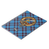 Clan Elliot Crest over het oude Tartan Notitieboek (Linkerzijde)