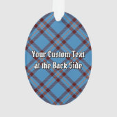 Clan Elliot Crest over het oude Tartan Ornament (achterkant)