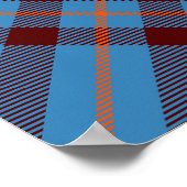 Clan Elliot Crest over het oude Tartan Poster (Hoek)