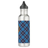 Clan Elliot Crest over het oude Tartan Waterfles (Rechts)