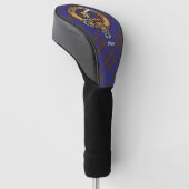 Clan Elliot Crest over Modern Tartan Golfheadcover (Schuin)