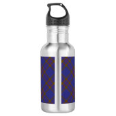 Clan Elliot Crest over Modern Tartan Waterfles (Achterkant)