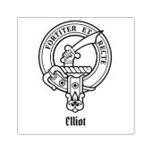 Clan Elliot Crest Rubber Stamp Rubberstempel (Afrduk)