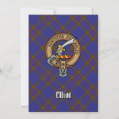 Clan Elliot Crest uitnodiging (Achterkant)