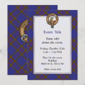 Clan Elliot Crest uitnodiging (Voorkant / Achterkant)