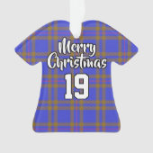 Clan Elliot Elliott Tartan KerstJersey Ornament (voorkant)