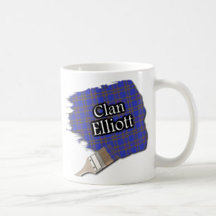 Clan Elliot Elliott Tartan Verfkwast Beker Mok
