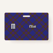 Clan Elliot Modern Tartan Badge (Voorkant)