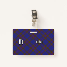 Clan Elliot Modern Tartan Badge