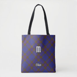 Clan Elliot Modern Tartan Canvas tas