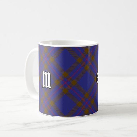 Clan Elliot Modern Tartan Coffee Mok (Voorkant links)