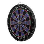Clan Elliot Modern Tartan Dart Board Dartbord (Voorkant Rechts)