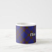 Clan Elliot Modern Tartan Espresso Cup Kop (Voorkant)