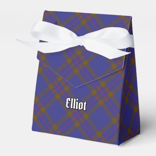 Clan Elliot Modern Tartan Favor Box Bedankdoosjes (Voorkant Zijde)