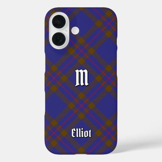 Clan Elliot Modern Tartan Hoesje-Mate iPhone Case (Achterkant)