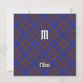 Clan Elliot Modern Tartan Kaart (Voorkant)