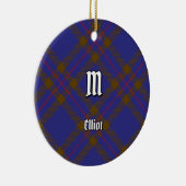 Clan Elliot Modern Tartan Keramisch Ornament (Rechts)