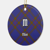 Clan Elliot Modern Tartan Keramisch Ornament (Links)