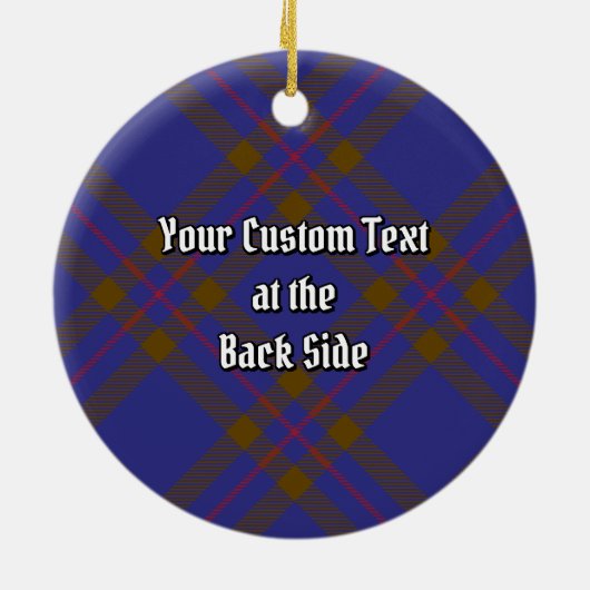 Clan Elliot Modern Tartan Keramisch Ornament (Achterkant)
