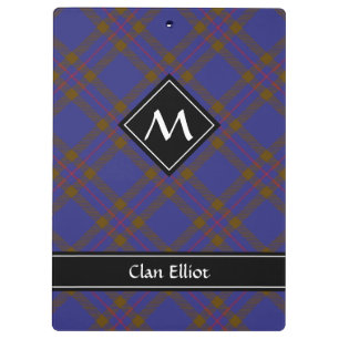 Clan Elliot Modern Tartan Klembord