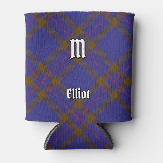 Clan Elliot Modern Tartan Koelbox Blikjeskoeler (Voorkant)