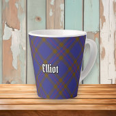 Clan Elliot Modern Tartan Latte Mok