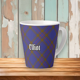 Clan Elliot Modern Tartan Latte Mok
