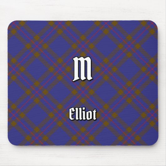 Clan Elliot Modern Tartan Muismat (Voorkant)
