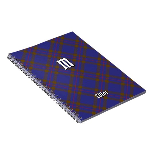 Clan Elliot Modern Tartan Notitieboek (Rechterzijde)