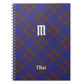 Clan Elliot Modern Tartan Notitieboek (Voorkant)
