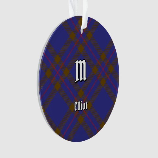 Clan Elliot Modern Tartan Ornament (voorkant)
