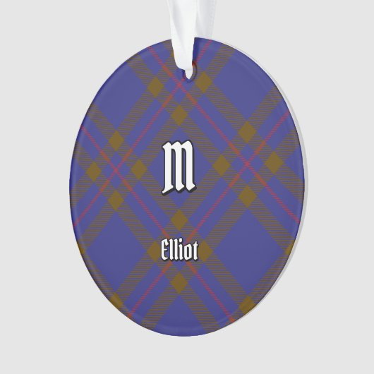 Clan Elliot Modern Tartan Ornament (voorkant)