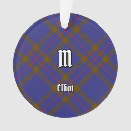 Clan Elliot Modern Tartan Ornament