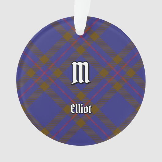 Clan Elliot Modern Tartan Ornament (voorkant)
