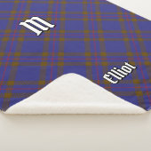 Clan Elliot Modern Tartan Sherpa Deken (3/4)