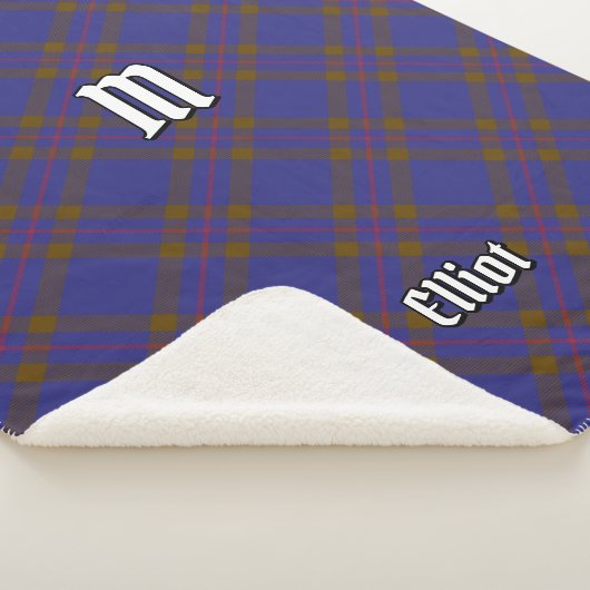 Clan Elliot Modern Tartan Sherpa Deken (3/4)