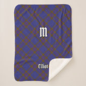 Clan Elliot Modern Tartan Sherpa Deken (Voorkant)