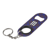 Clan Elliot Modern Tartan Sleutelhanger flesopener Mini Flessenopener (Voorkant Gekanteld)
