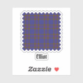 Clan Elliot Modern Tartan Sticker (Vel)