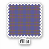 Clan Elliot Modern Tartan Sticker (Voorkant)