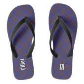 Clan Elliot Modern Tartan Teenslippers (Voetbed)