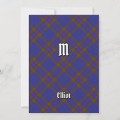 Clan Elliot Modern Tartan Uitnodiging (Voorkant)