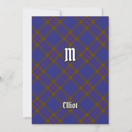 Clan Elliot Modern Tartan Uitnodiging
