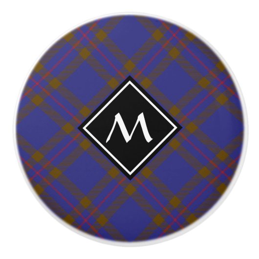 Clan Elliot moderne Tartan keramische knop (Voorkant)