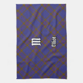 Clan Elliot moderne Tartan keukenhanddoek (Verticaal)